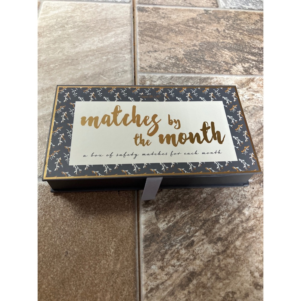 Capri Blue Matches by the Month 12-Piece Safety Matchbox Set 2017 Calendar Box